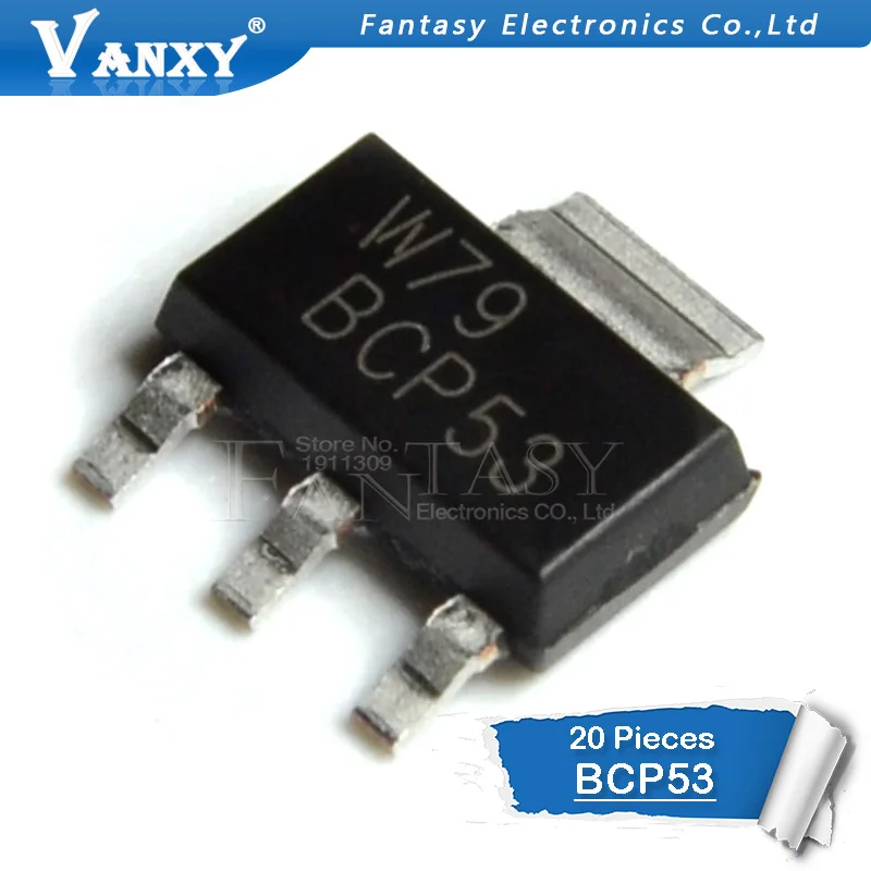 20 шт. BCP53 SOT SOT223 BCP53-16 SMD SOT-223 BCP53T1G | Электронные компоненты и принадлежности