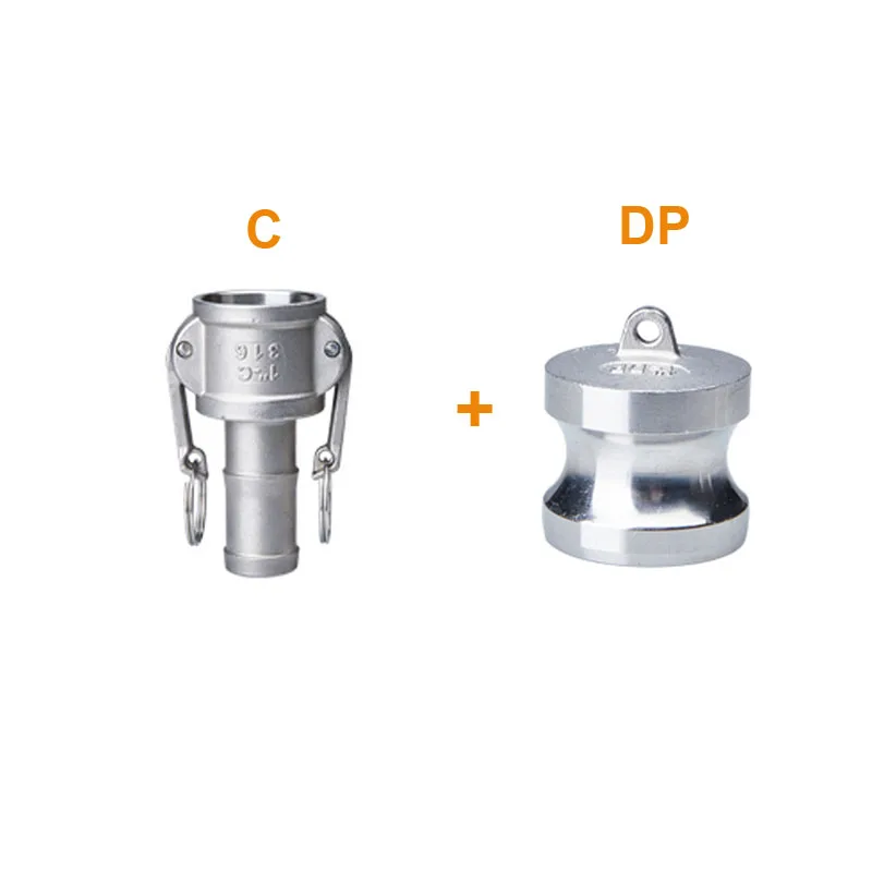 C and DP DN20 3/" Тип B/C/D+ DP/E/F Тип DC+ E/F Camlock фитинг адаптер Homebrew 304 соединитель из нержавеющей стали быстроразъемный соединитель - Цвет: C and DP