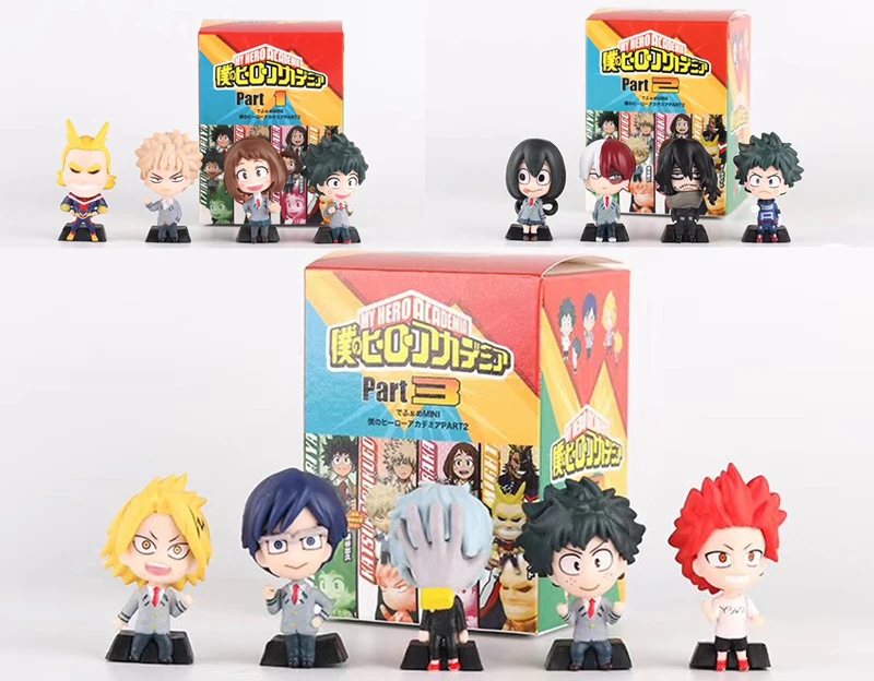 

Vogue Statue Statue Izuku Midoriya Katsuki Bakugo All Might Asui Tsuyu OCHACO URARAKA My Hero Academia Figure Pendant Toys