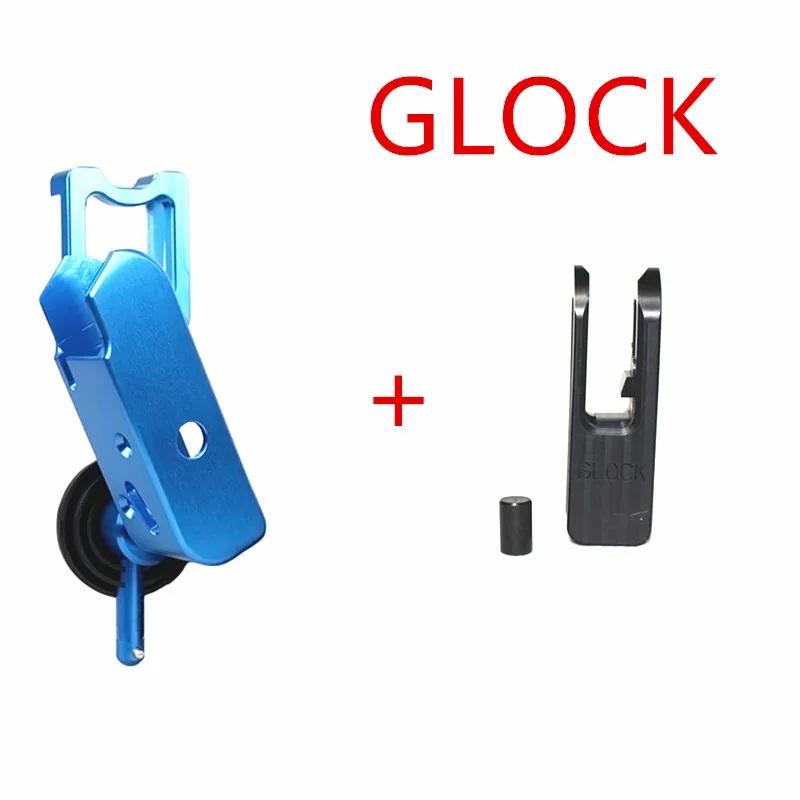 Glock BLUE Горячая TMC IPSC алюминиевая гоночная кобура и блок вставки для: SV, Glock CZ shadow 2 Черный Красный Синий Охота Вечерние - Цвет: Glock BLUE