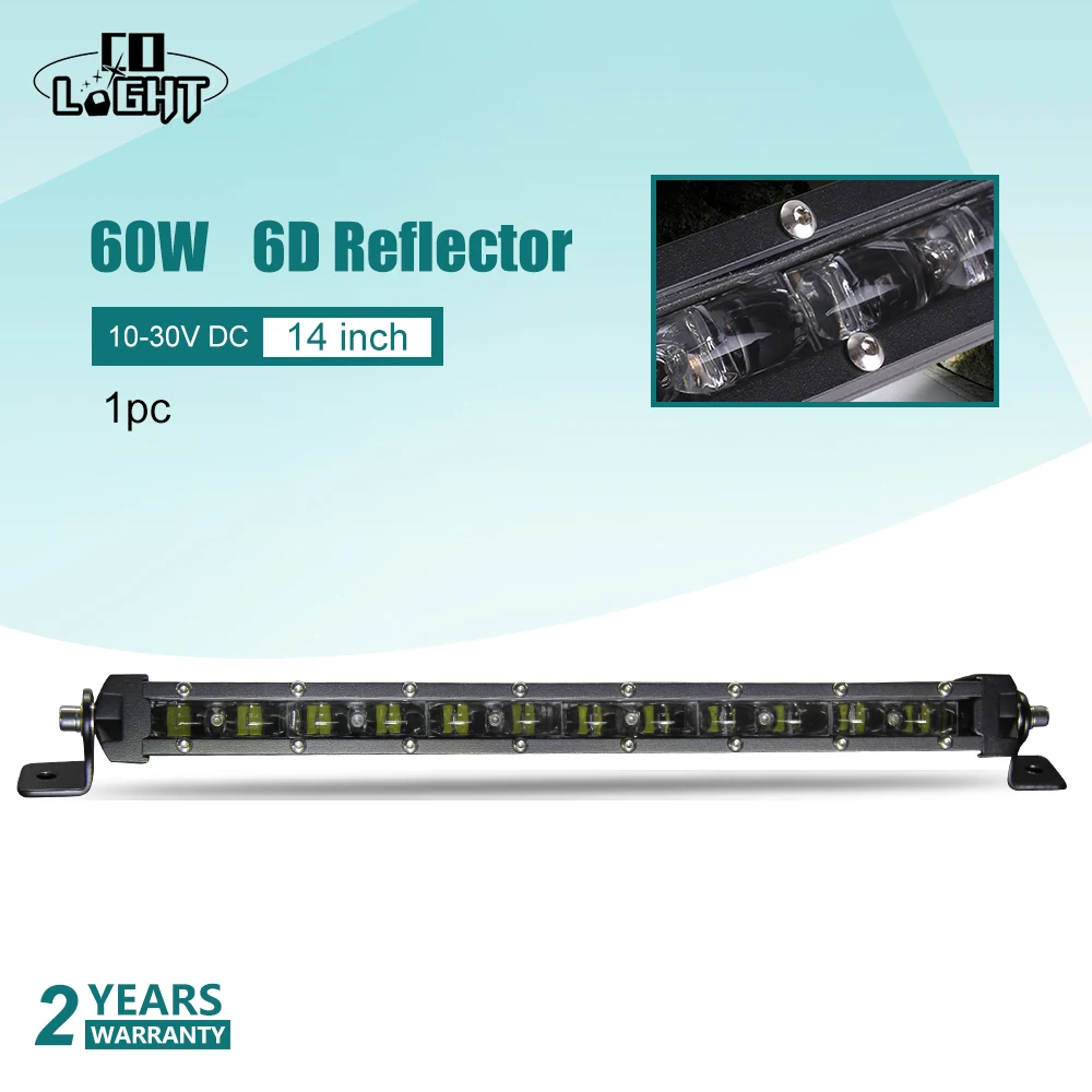 Светодиодная балка CO LIGHT 8 14 20 25 6 32 дюйма Однорядная 4X4 6D комбинированный рабочий