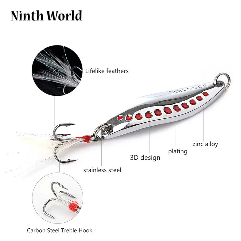 Золотые/серебристые металлические блестки приманки жесткие Искусственные