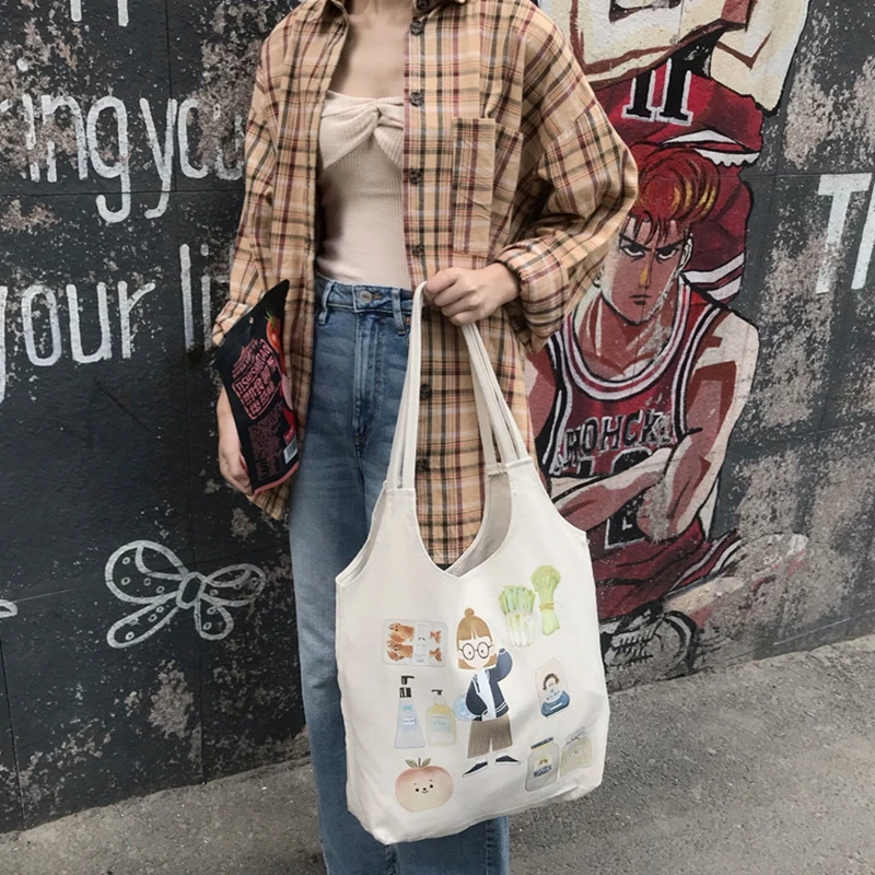 Оригинальная дизайнерская сумка Youda с иллюстрациями Холщовая Сумка принтом