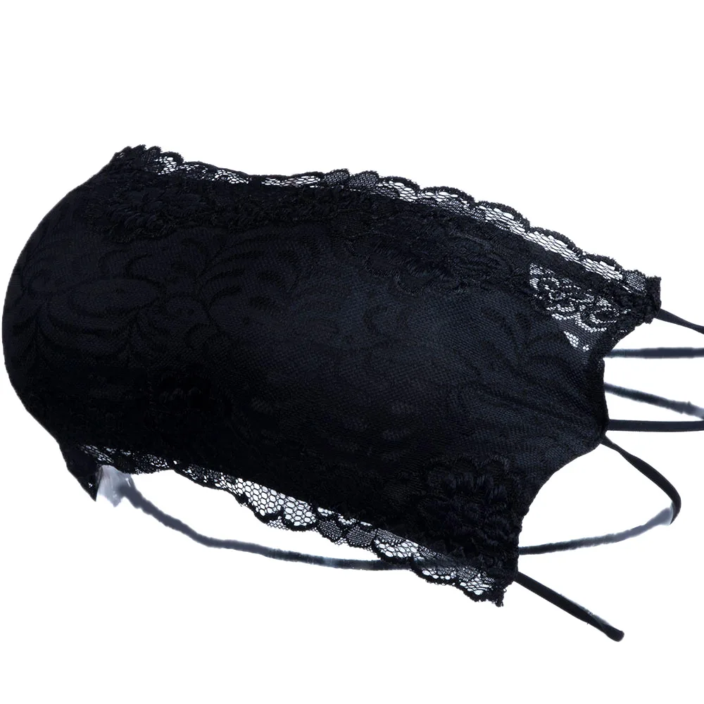 Модный летний белый черный двухцветный Кружевной Бюстгальтер-бандо без бретелек