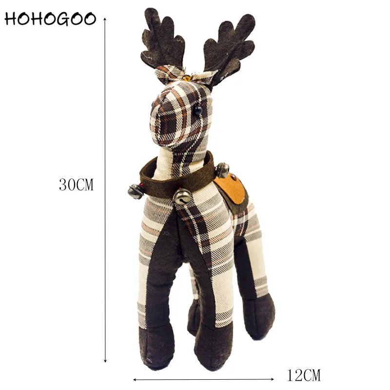 HOHOGOO 1 шт. Лось Рождественское украшение ткань новый год ужин вечерние 2018