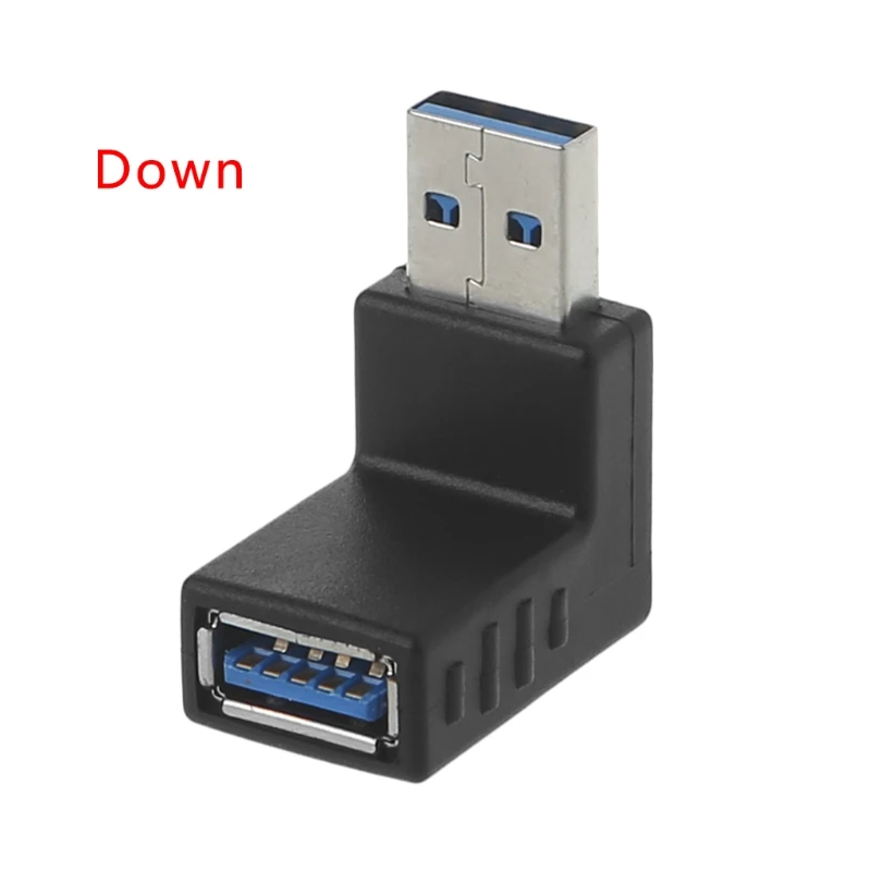 2021 новинка размеры от 90 градусов левый и правый угол USB 3 0 A адаптер Папа мама