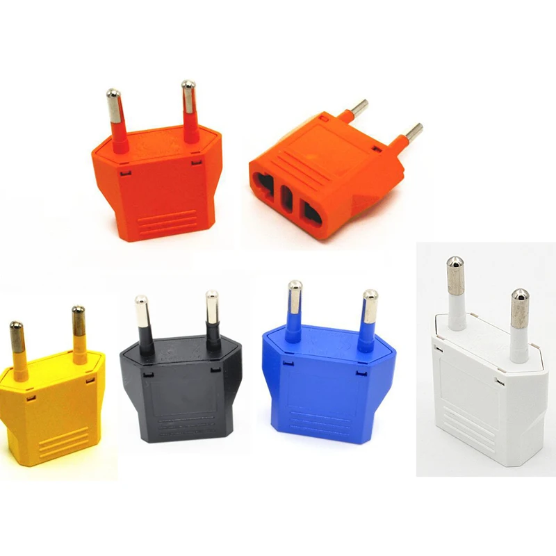 Универсальный адаптер для путешествий конвертер питания черного оранжевого