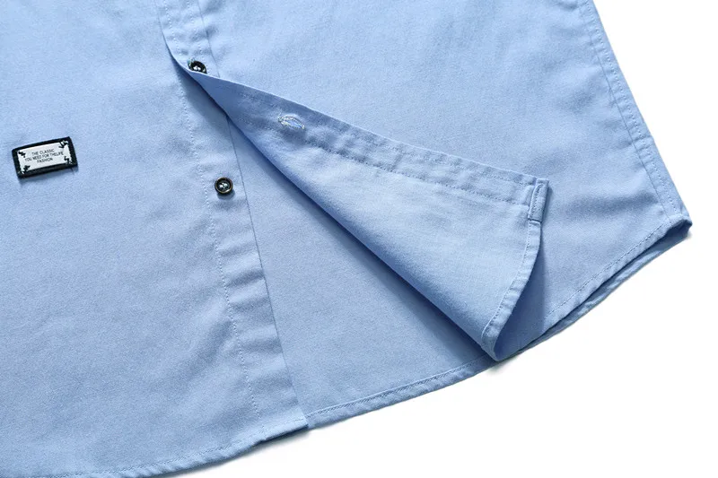 plus size 8XL 6XL 5XL 4XL New Arrived 2018 mens work shirts Brand Long sleeve solid men dress blue gray male | Мужская одежда