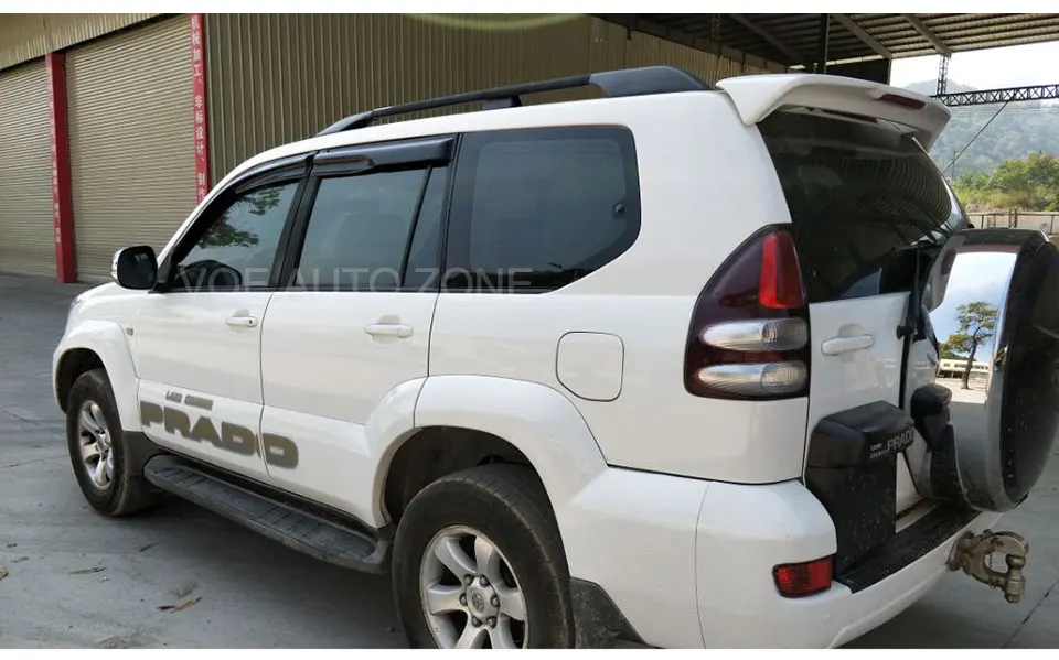 FJ120 4000 2700 ABS Пластик спойлер заднего крыла с светодиодный для Toyota Prado FJ120 4000 2700 2003-2009