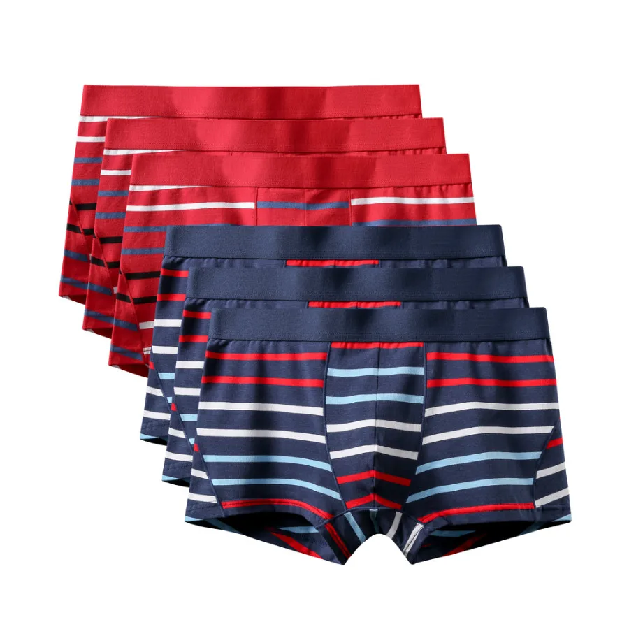 6Pcs A1473 Mix B25 6 шт./лот модные большие Размеры шорты-боксеры для мужчин трусы мужские трусы-боксеры из толстого хлопка мужские шорты Боксеры Нижнее белье скольжения боксер 3XL - Цвет: 6Pcs A1473 Mix B25
