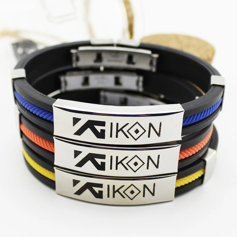 Titanium Steel Silicone Candy color Bracelets For Women Men Jewelry Couple Lover Wristband Bracelet #279903 | Украшения и