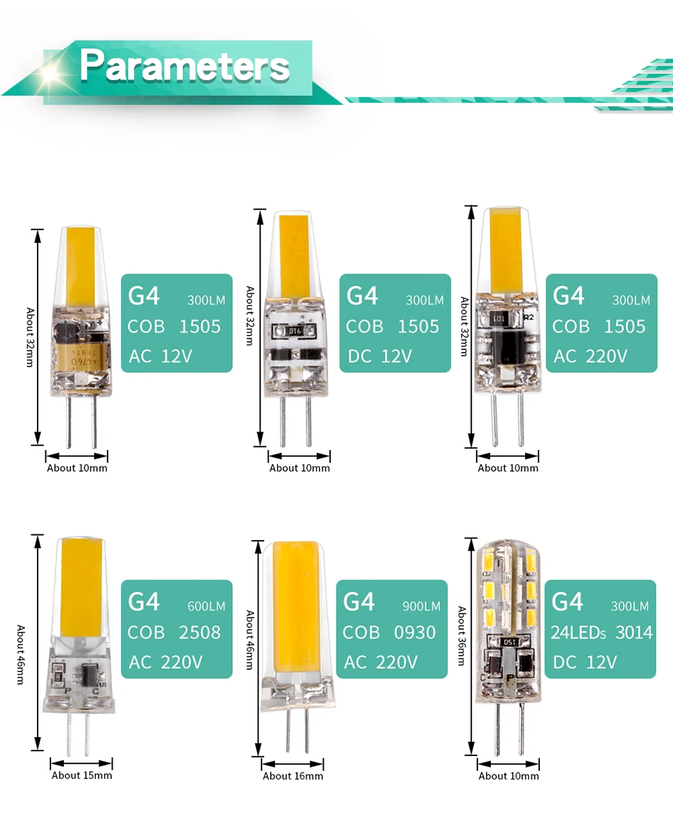 Светодиодная лампа G4 G9 E14, лампа с затемнением, COB SMD, AC DC 12 В, 220 В, 3 Вт, 6 Вт, 9 Вт, сменная галогенная лампа, прожектор, люстра, Bombillas