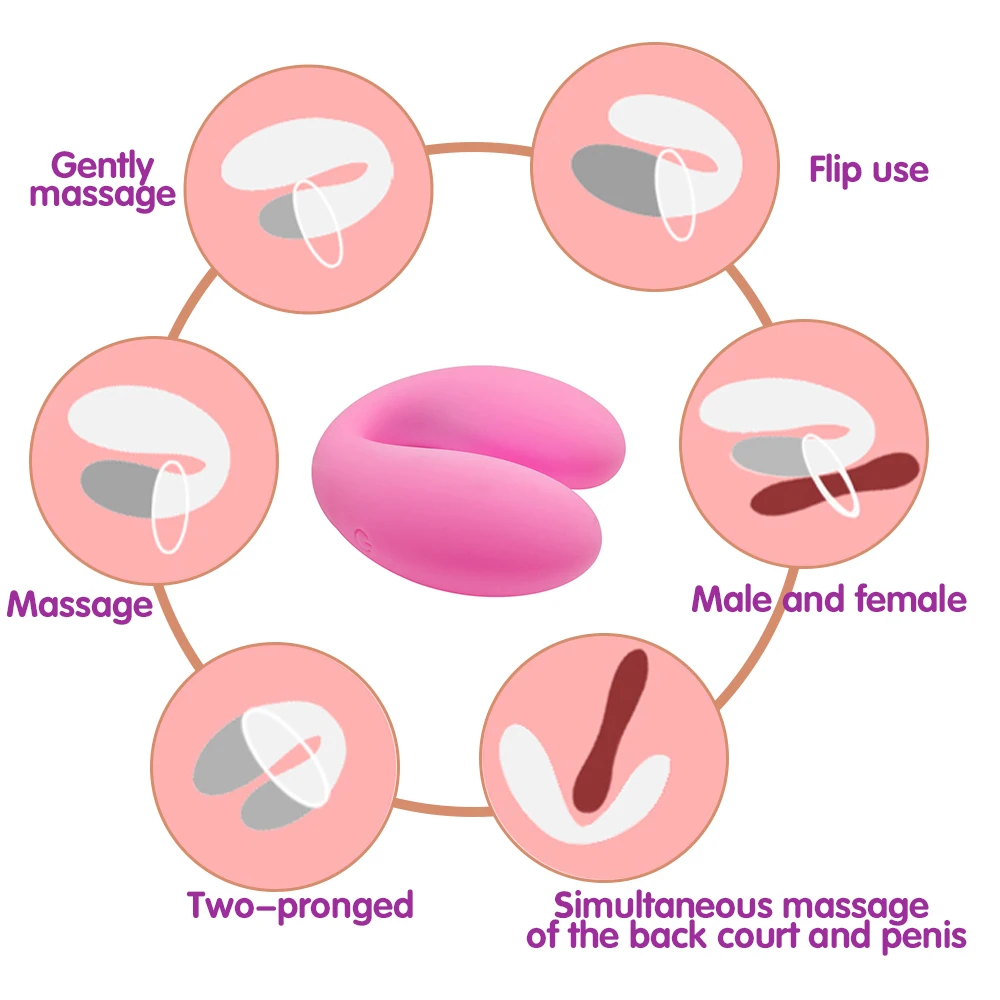 Беспроводной U образный силиконовый вибратор взрослые игрушки для пар