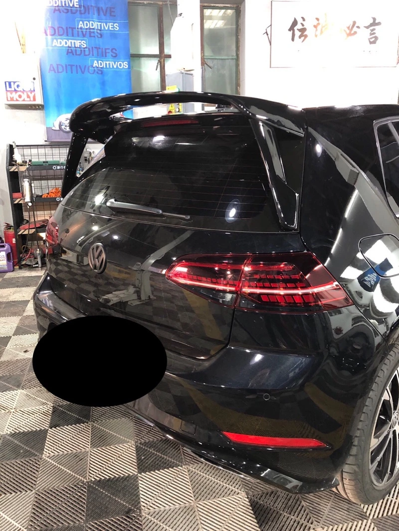 Дизайн, супер большой трехступенчатый спойлер 2013- для Volkswagen Golf 7 MK7, спойлер на крыше, гольф, грунтовка