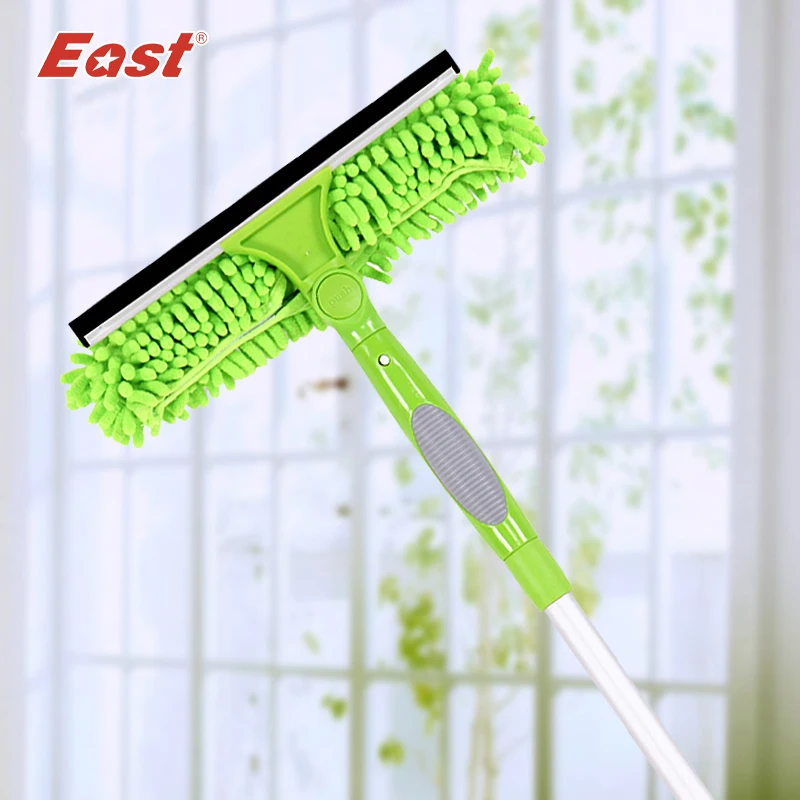 Щетка для мытья окон с синелем вращающаяся телескопическая|rubber solution|window media player