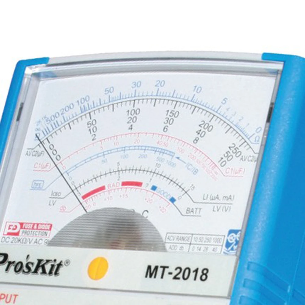 Pro'skit AC/DC Аналоговый граф Указатель мультиметр Амперметр измеренная Емкость