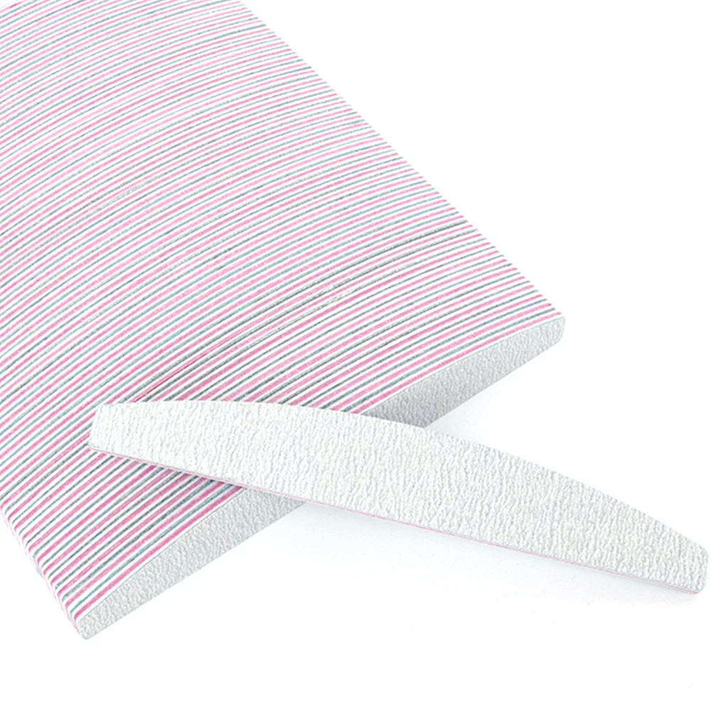 5pcs Sanding Buffer Block Nail File Crescent Moon Washable Dual-ended Manicure Pedicure Professional Polisher Tools JI831 | Красота и