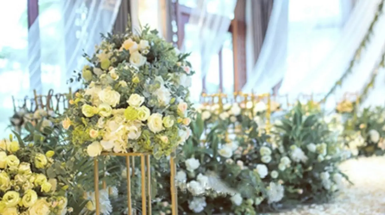 50/100 cmwedding декорацией с цветочной стеной и расположение поставки Искусственный Пион из шелка ряд цветов олень Декор романтический diyiron Арка фон