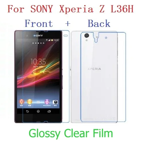 Передняя и задняя) HD прозрачный глянцевый и матовая пленка для sony xperia Z L36H Z1 L39H Z2 Z3 Z4 Z5 Premium Ultra plus Защитная пленка для экрана
