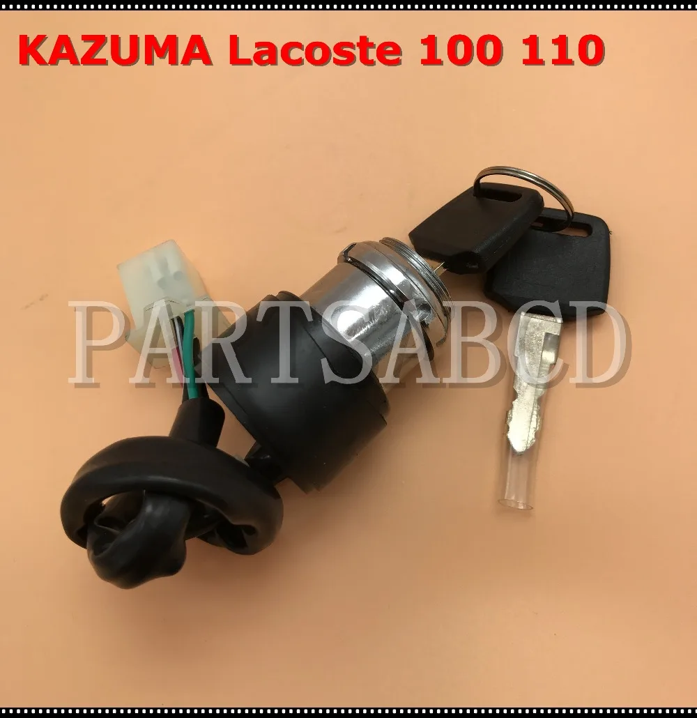 4 провода ключ зажигания переключатель в сборе для KAZUMA Lacoste 100cc 110cc ATV C100B