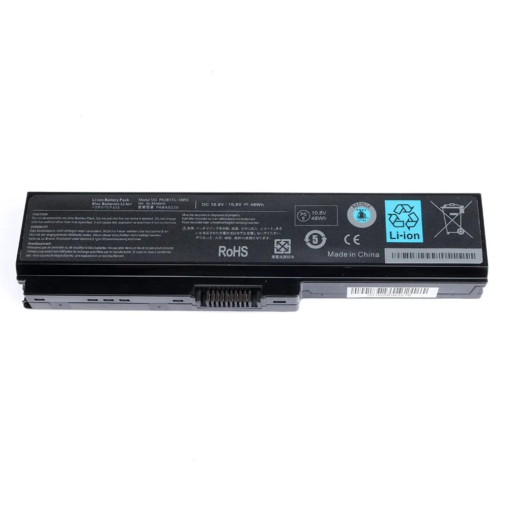 10 8 V 48wH Подлинная для Toshiba PA3817U-1BRS Батарея A660 C655 L600 L675 L675D L700 L745 L750 M640 M645 PA3818U-1BRS PABAS228 |
