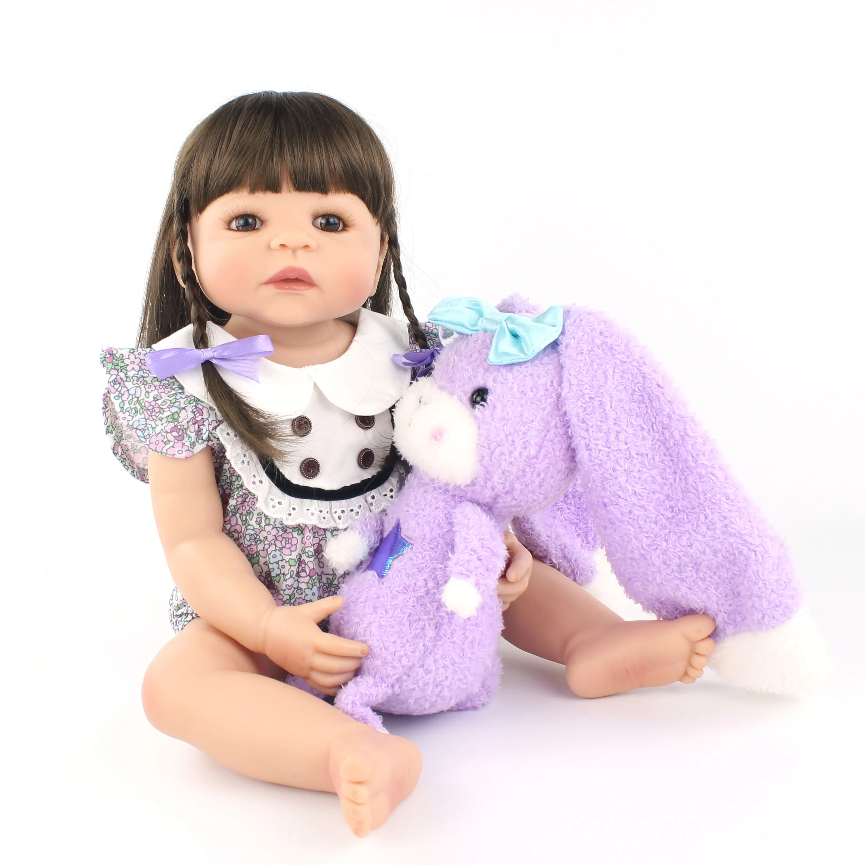 

55cm New Full Silicone Body Reborn Doll Newborn Princess Toddler Babies Bebe Classic Bonecas Toy Birthday Gift