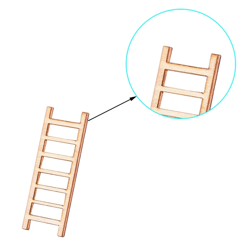 3 шт. миниатюрные садовые Мини Деревянные ступенчатые лестницы искусственное