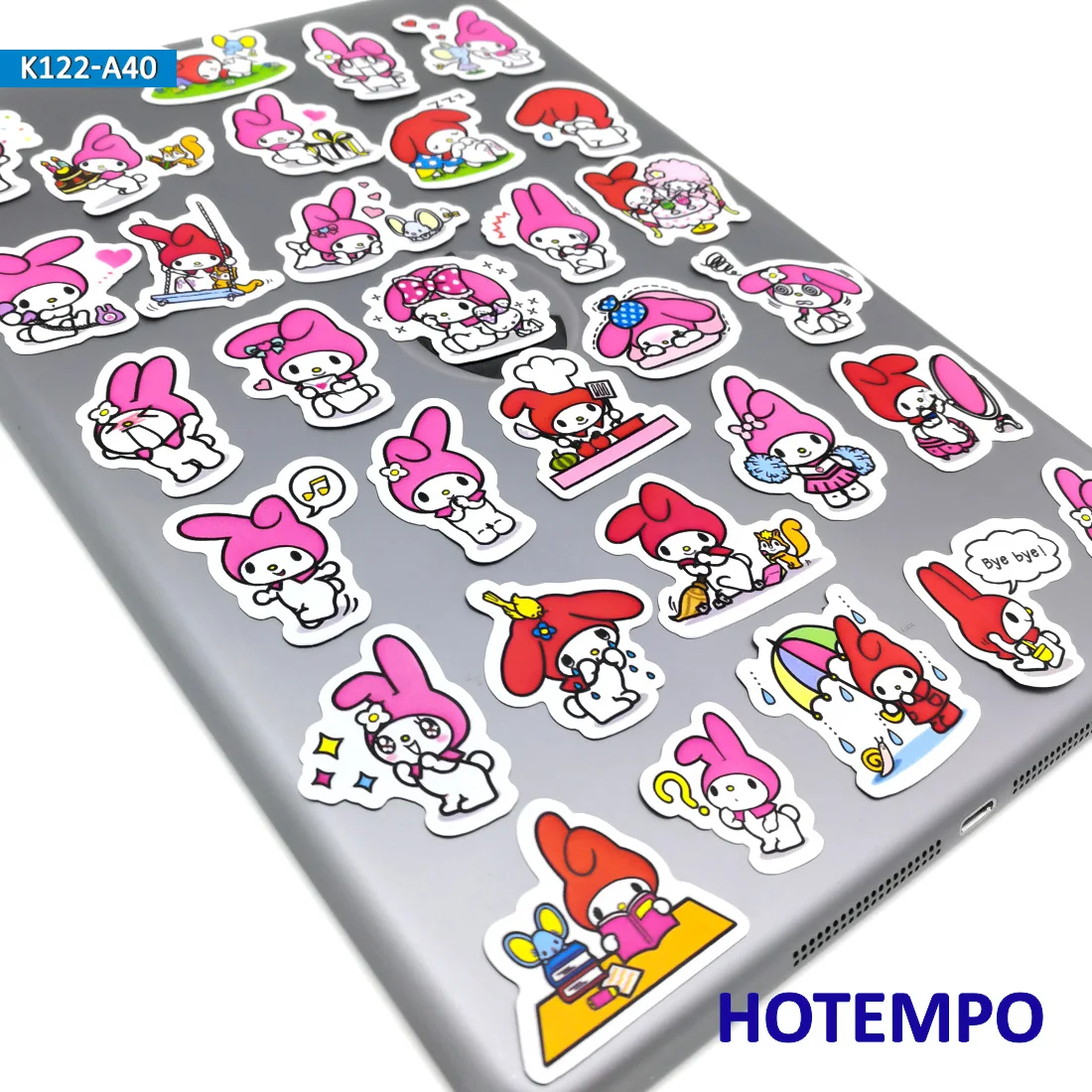 40 шт. Sanrio розовая мелодия мультфильм милые наклейки для детей игрушки Дети Девочка буквы канцелярские наклейки для скрапбукинга