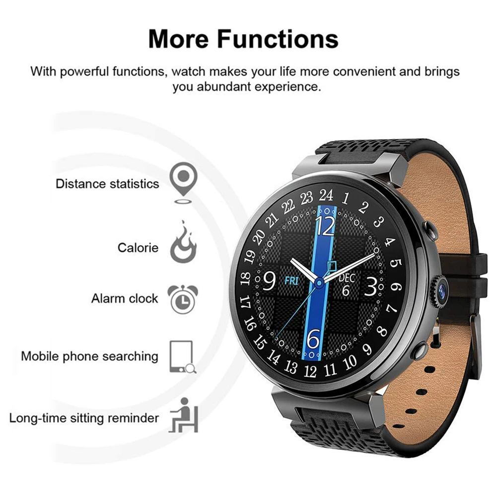 I6 Android IPX5 Водонепроницаемый WiFi сердечного ритма 2 ГБ+ 16 Гб Камера Smartwatch для samsung Galaxy/Note, huawei mate/Honor