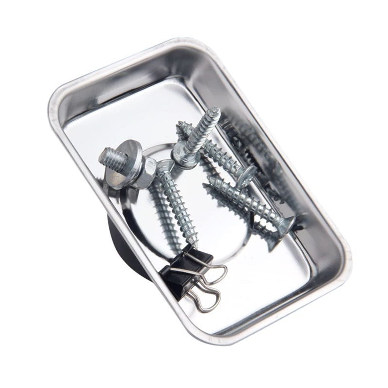 Магнитный Лоток для винтов Круглый квадратный лоток из нержавеющей стали 1 шт.|tray