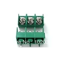 100pcs kf8500 3p green kf8500 3pin 8 5mm straight pin barrier terminal block rohs