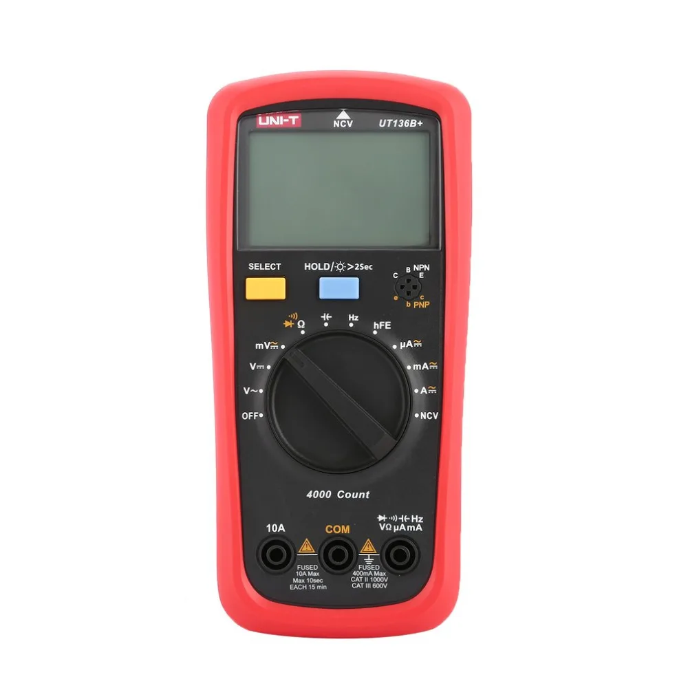 Digital Multimeter UNIT DC/AC Voltage Current Meter Handheld Ammeter Ohm Diode NCV Tester 4000 Counts Multitester No Contact | Инструменты