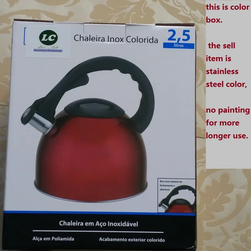 чайник со свистком Свистит Утолщение из нержавеющей стали #304 автоматическая