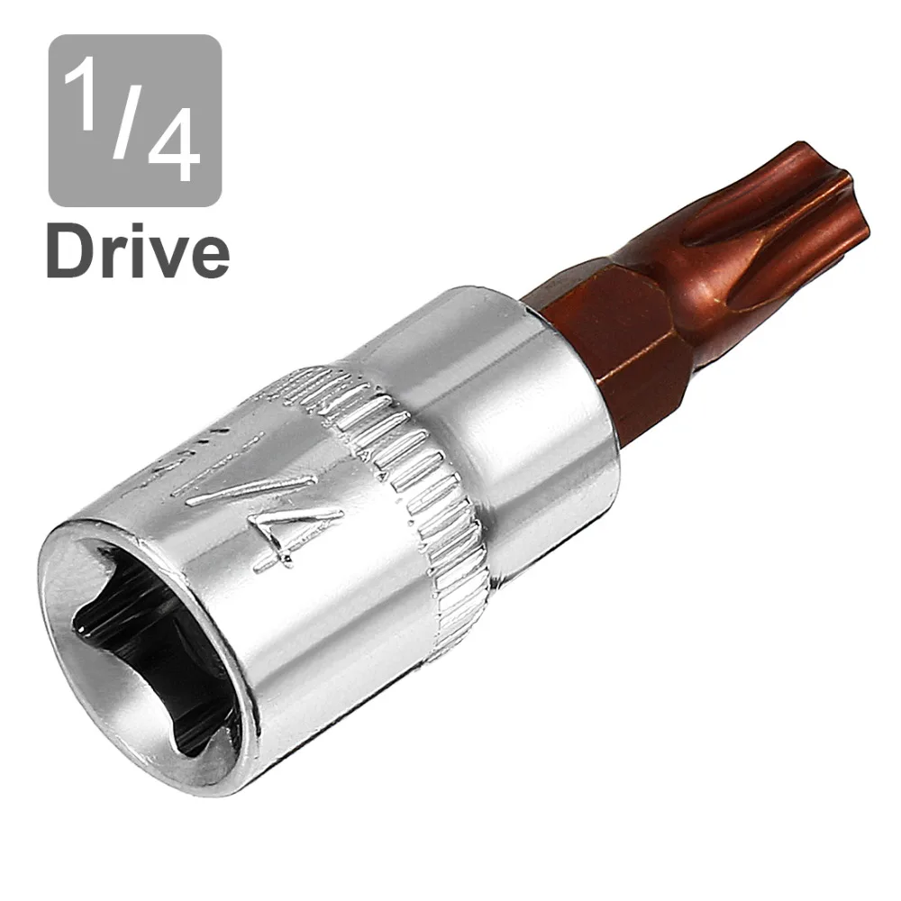 UXCELL 2 шт. 3 5 дюймовый привод T30 Torx Bit Socket сталь S2 для затягивания болтов|Отвертка| |