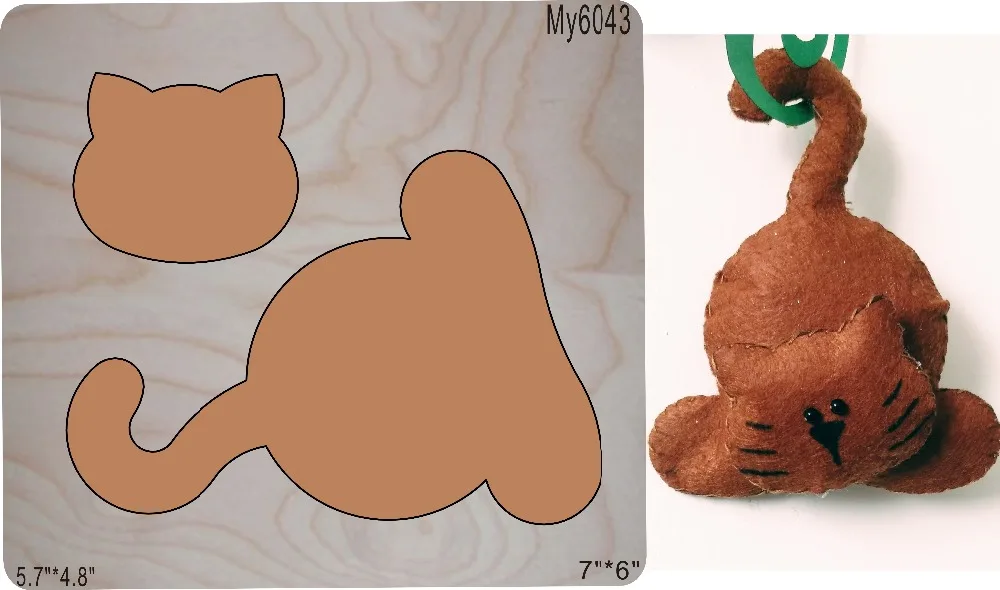 Высекальные деревянные штампы cat DIY для скрапбукинга посадки/машины|Вырубные