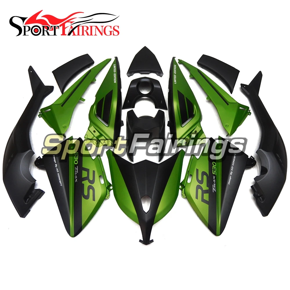 

Complete Motorcycle Fairing Kit For Yamaha TMAX T-MAX 530 12 13 14 Injection ABS Plastic Cowlings Pearl Green Black Fittings New