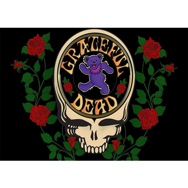 Psychedelic рок группа Grateful Dead rock постер крафт бумага для бара/кафе ретро стикер на
