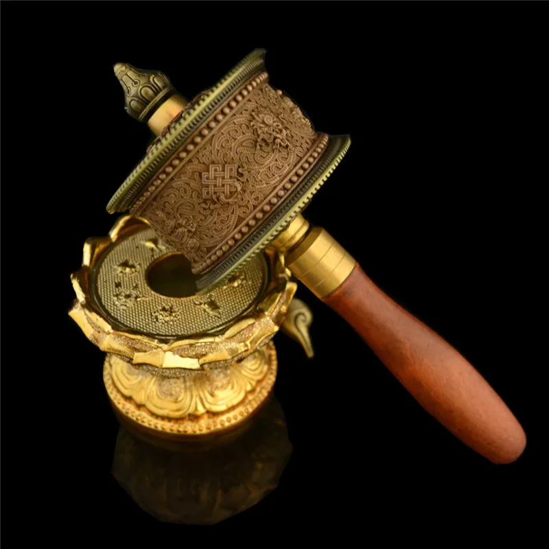 Изящные эзотерические буддистские ритуальные предметы Молитвенное Колесо с