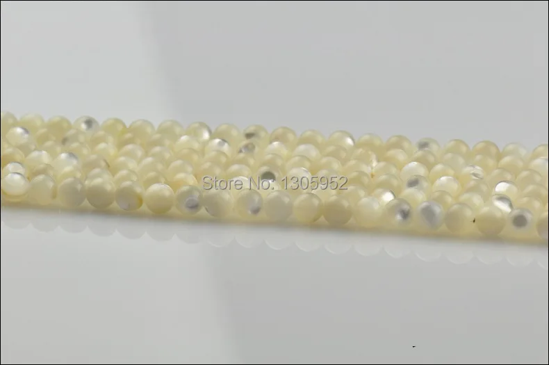 Белые хрустальные бусины из природных камней круглые большие 4 мм/6 мм/8 мм/10 мм