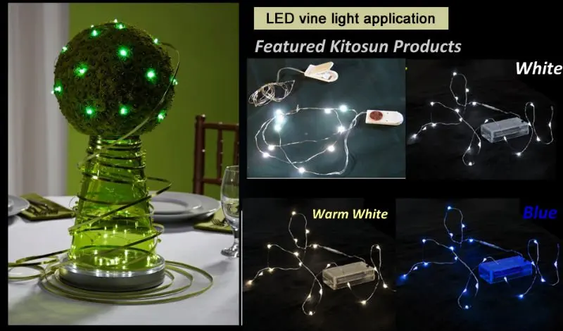 

CR2032 Micro LED vine lights Wedding Decoration Mini LED Fairy Light