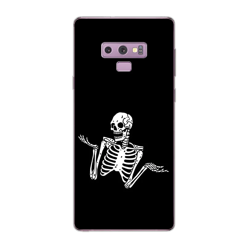 Ciciber чехол для телефона Samsung Galaxy Note 9 8 5 4 3 Note9 Note8 Мягкий ТПУ человеческий скелет |