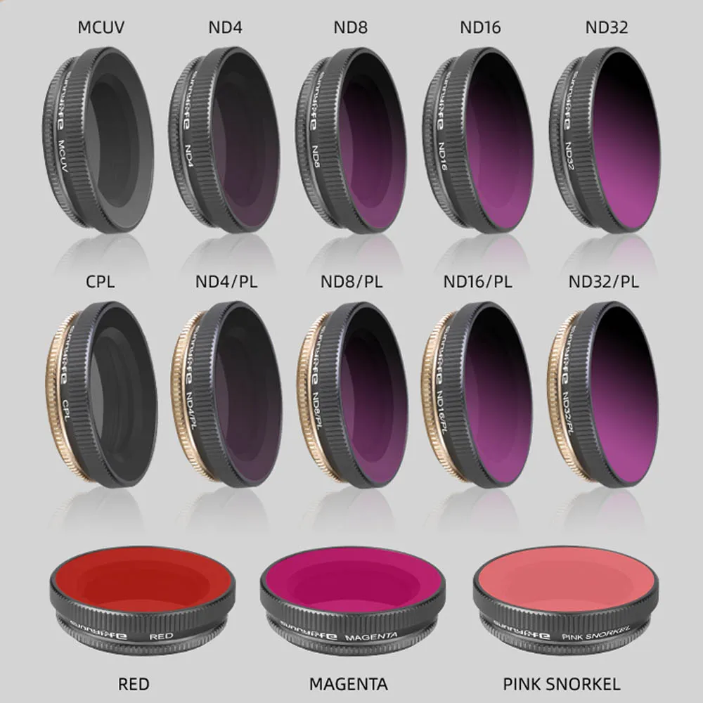Ручной шарнирный фильтр для камеры регулируемый объектива дайвинга MCUV CPL ND /PL DJI
