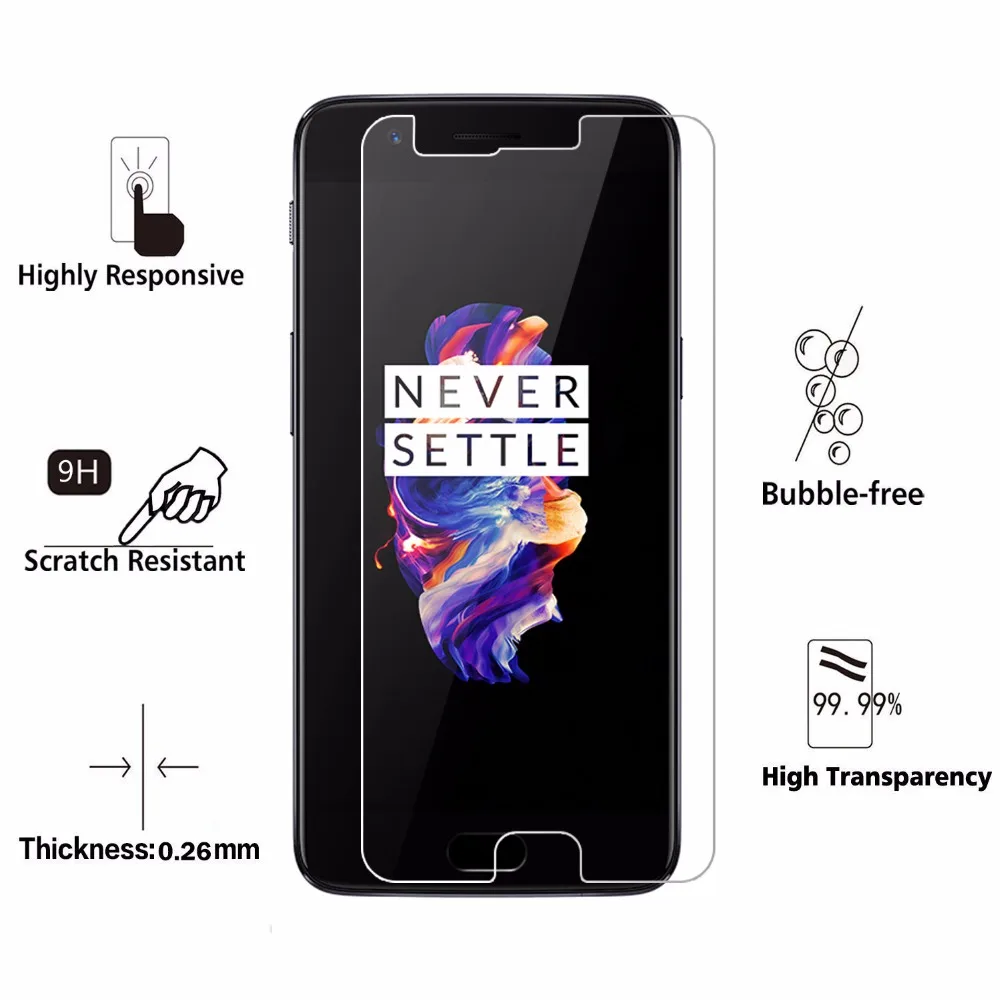Закаленное стекло HOPELF для OnePlus 5 2 шт. защитная пленка закаленное | Мобильные