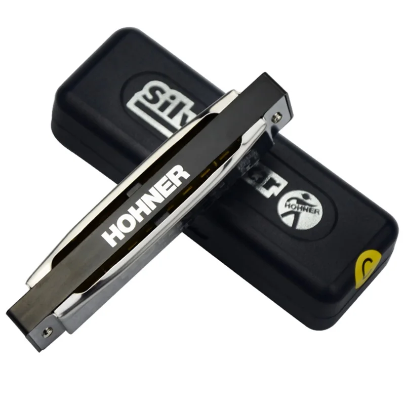 Diatonic 10 отверстий губная гармоника Hohner рот орган Instrumento Губная гармошка KeyC серебряная звезда энтузиаст Серия синий музыкальный инструмент