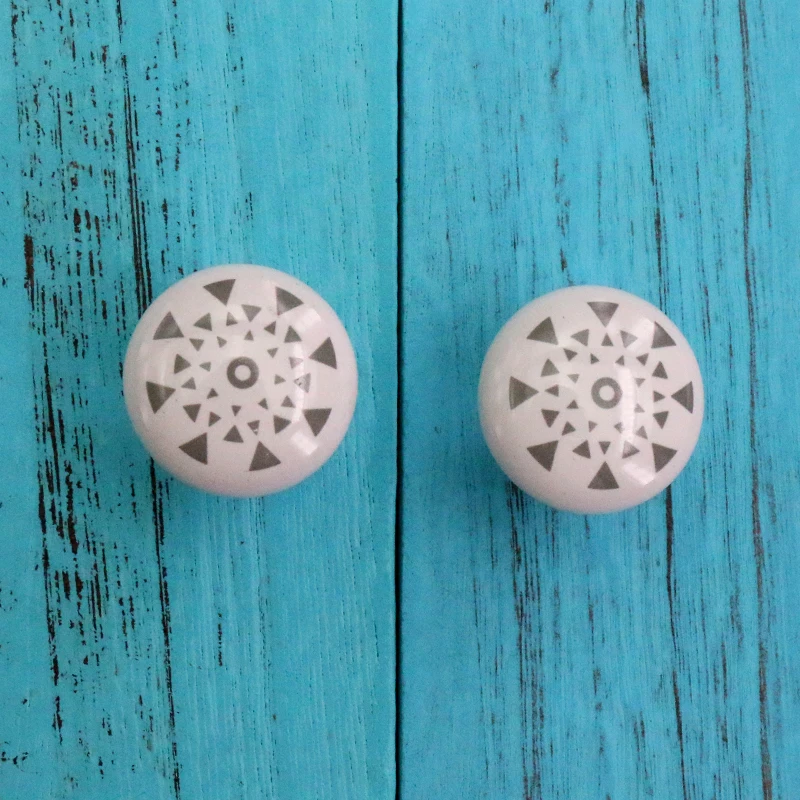 Фото 1x Vintage Hand Painted Star Crackle Ceramic Knob Kitchen Cabinet Furniture Drawer Cupboard Closet Handle Pulls with Screw Обустройство 1x Vintage Hand Painted Star Crackle Ceramic Knob Kitchen Cabinet Furniture Drawer Cupboard Closet Handle Pulls with Screw Обустройство