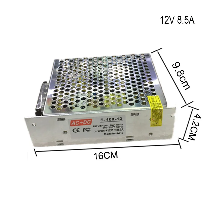 Светодио дный трансформатор питания светодио прокладки AC/DC 110 В-220 В до 12