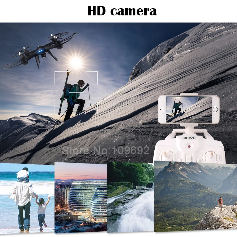 Дрон jiajale 33 см DM009 2 4 ГГц 4CH 6 осевой гироскоп RC Квадрокоптер FPV в реальном времени с