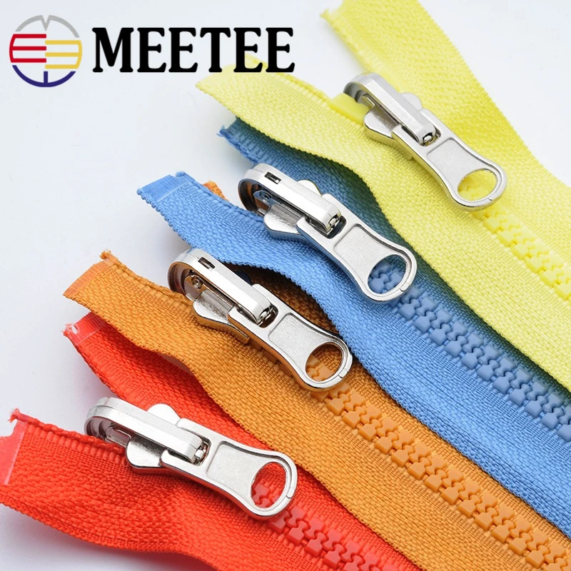 5 шт. # Meetee 70 см молния из смолы двухсторонний слайдер съемник пуховик пальто