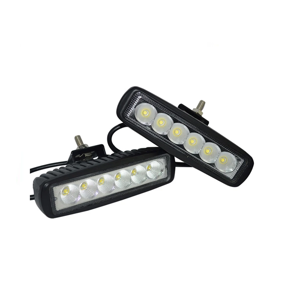 ECAHAYAKU 2 шт. 6 дюймов 18 Вт Светодиодная лампа для работы IP67 LED 12В 30В DC мотоцикла