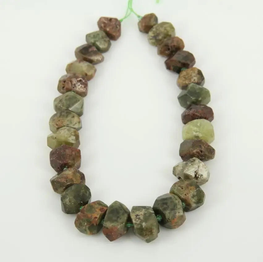 Ожерелье из граненых бусин ювелирных изделий|loose beads|stone cutgreen garnet |